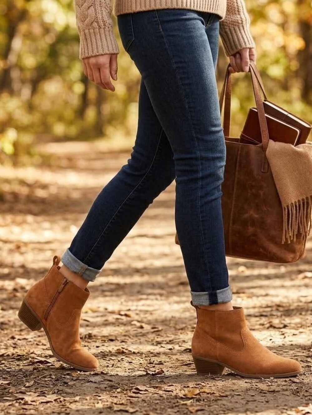 Vionic Leather Ankle Booties - Picture 2 of 11